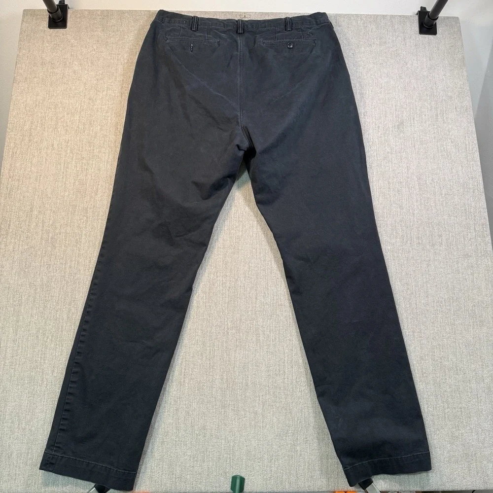 Polo Ralph Lauren Chino Pants Mens 40x36 Black Stretch Straight Fit Casual Pony